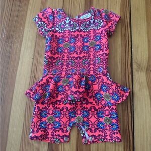 Dot dot smile vintage romper